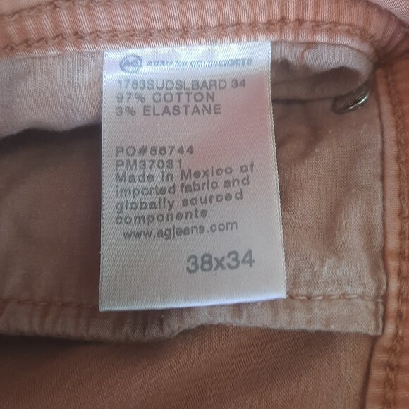 AG - Tellis - Italian Stretch Sueded Sateen Pants - Mens 38 x 34 - New w/ Tags - Picture 12 of 13